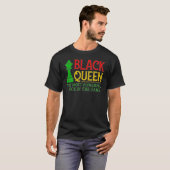Black Queen Most Power Schach African American W T-Shirt (Vorne ganz)