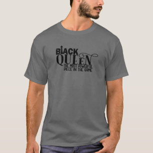 Black Queen Most Power Schach Afroamerikaner T-Shirt