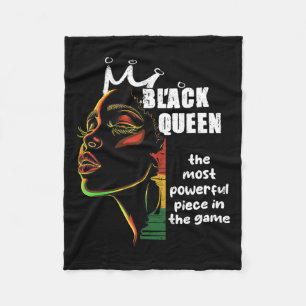 Black Queen Most Power Schach Black History Mont Fleecedecke