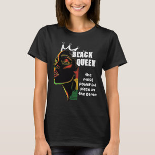 Black Queen Most Power Schach Black History Mont T-Shirt