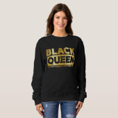 Black Queen Most Powerful Chess African American W Sweatshirt (Vorne ganz)