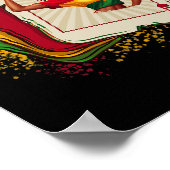 Black Queen of Hearcard Deck Game Proud Black H Poster (Ecke)