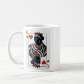 Black Queen of Hearcard Deck Game Stolz Black W Kaffeetasse (Links)