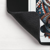Black Queen of Hearcard Deck Game Stolz Black W Mousepad (Ecke)