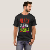 Black Queen of Hearts Valentines Day 2023 Womans C T-Shirt (Vorne ganz)