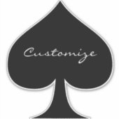 Black Queen of Spades Black Thunder_Cove Aufkleber (Vorderseite)