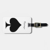 Black Queen of Spades Black Thunder_Cove Gepäckanhänger (Vorderseite horizontal)