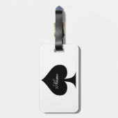 Black Queen of Spades Black Thunder_Cove Gepäckanhänger (Rückseite vertikal)