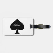 Black Queen of Spades Black Thunder_Cove Gepäckanhänger (Rückseite horizontal)