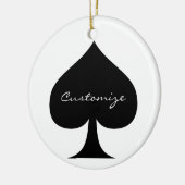Black Queen of Spades Black Thunder_Cove Keramik Ornament (Links)
