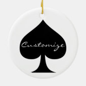 Black Queen of Spades Black Thunder_Cove Keramik Ornament (Hinten)