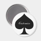 Black Queen of Spades Black Thunder_Cove Magnet (Vorderseite/Rückseite)