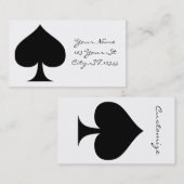 Black Queen of Spades Black Thunder_Cove Visitenkarte (Vorne/Hinten)
