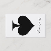 Black Queen of Spades Black Thunder_Cove Visitenkarte (Rückseite)