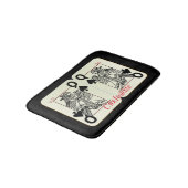 Black Queen of Spades Card Thunder_Cove Badematte (Schrägansicht)