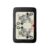 Black Queen of Spades Card Thunder_Cove Badematte (Vorderseite Vertikal)