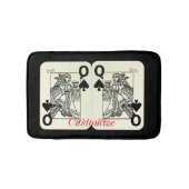Black Queen of Spades Card Thunder_Cove Badematte (Vorderseite)