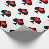 Black Queen of Spades Red Heart Thunder_Cove Geschenkpapier (Ecke)