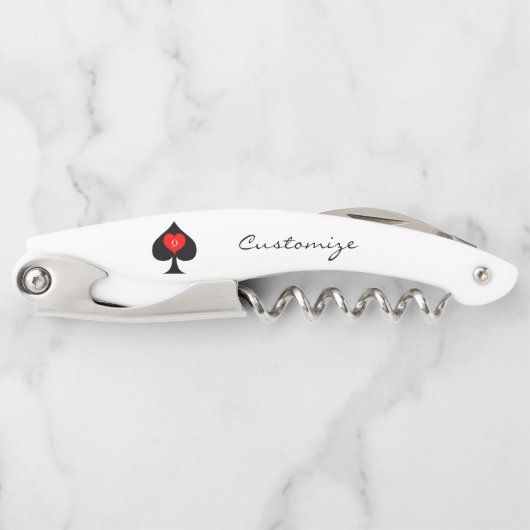 Black Queen of Spades Red Heart Thunder_Cove Kellnermesser (Vorderseite)