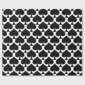 Black Queen of Spades Thunder_Cove Geschenkpapier (Flach)