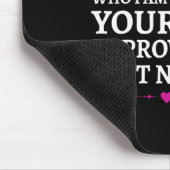 Black Queen Ohrs Curly Natural Afro African Ameri Mousepad (Ecke)
