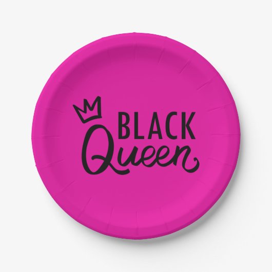 Black Queen Pappteller (Vorderseite)