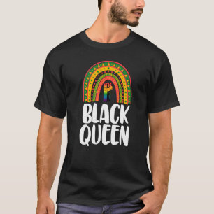 Black Queen Power Rainbow Women African Black Hit T-Shirt