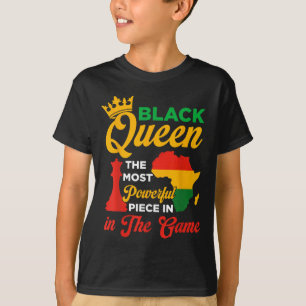 Black Queen Schach kraftvolles Stück im Spiel June T-Shirt
