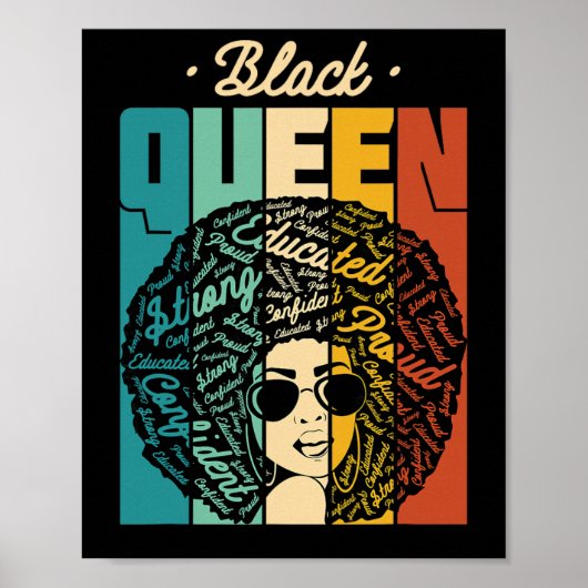 Black Queen - Schwarzer Geschichtsmonat und Stolz- Poster (Vorne)