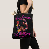 Black Queen Social Work Worker Degree Abschluss Tasche (Von Nahem)
