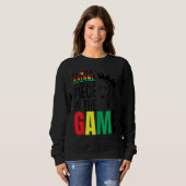 Black Queen The Most Powerful Piece The Game Black Sweatshirt (Vorne ganz)