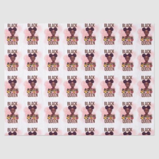 Black Queen Tissue Paper Seidenpapier (Vorderseite)