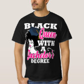 Black Queen Uni-Abschluss Bachelors Degree Af T-Shirt (Vorderseite)
