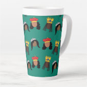 Black Queens Latte/Coffee/Tee Tasse (Rechte Ecke)