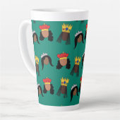 Black Queens Latte/Coffee/Tee Tasse (Linke Ecke)