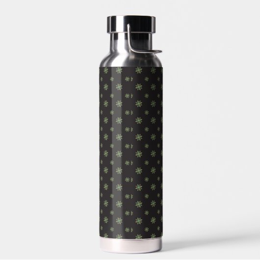 Black Quilt Star Insulated Water Bottle Trinkflasche (Links)