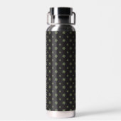 Black Quilt Star Insulated Water Bottle Trinkflasche (Rückseite)