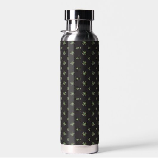 Black Quilt Star Insulated Water Bottle Trinkflasche (Rechts)