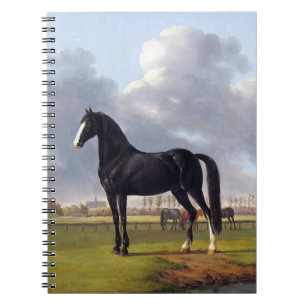 Black Race Horse Circa 1828 Notizblock