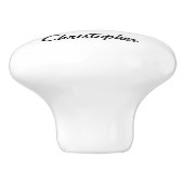 Black Racing Car Design Keramikknauf (Seitenansicht)