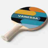 Black Rainbow Fusion with Name Tischtennis Schläger (Vorderseite)