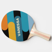 Black Rainbow Fusion with Name Tischtennis Schläger (Seitenansicht)