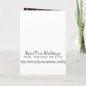 Black & Raspberry Damask 12. Hochzeitstag Einladung (Rückseite)