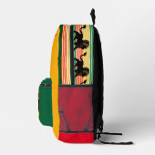 Black Rasta Lion Bedruckter Rucksack (Rechts)