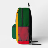 Black Rasta Lion Bedruckter Rucksack (Rechts)