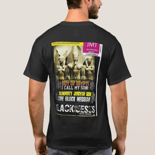 BLACK RASTA MESSIAH Basic Dark T - Shirt (Rückseite)