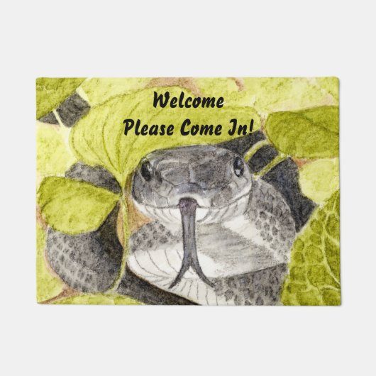 Black Rat Snake Fußmatte (Vorderseite)