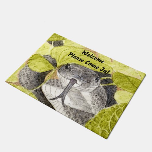 Black Rat Snake Fußmatte (Schrägansicht)