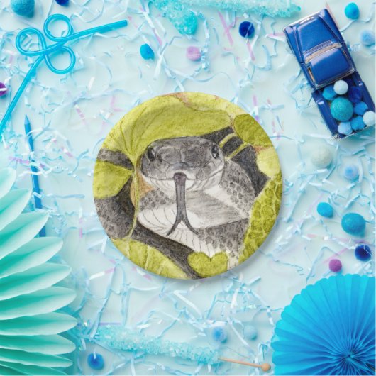 Black Rat Snake Pappteller (Party)