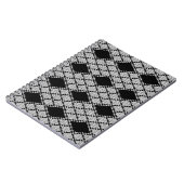 BLACK RAUTE STRICK 6.5x8.75 Notebook Notizblock (Linke Seite)